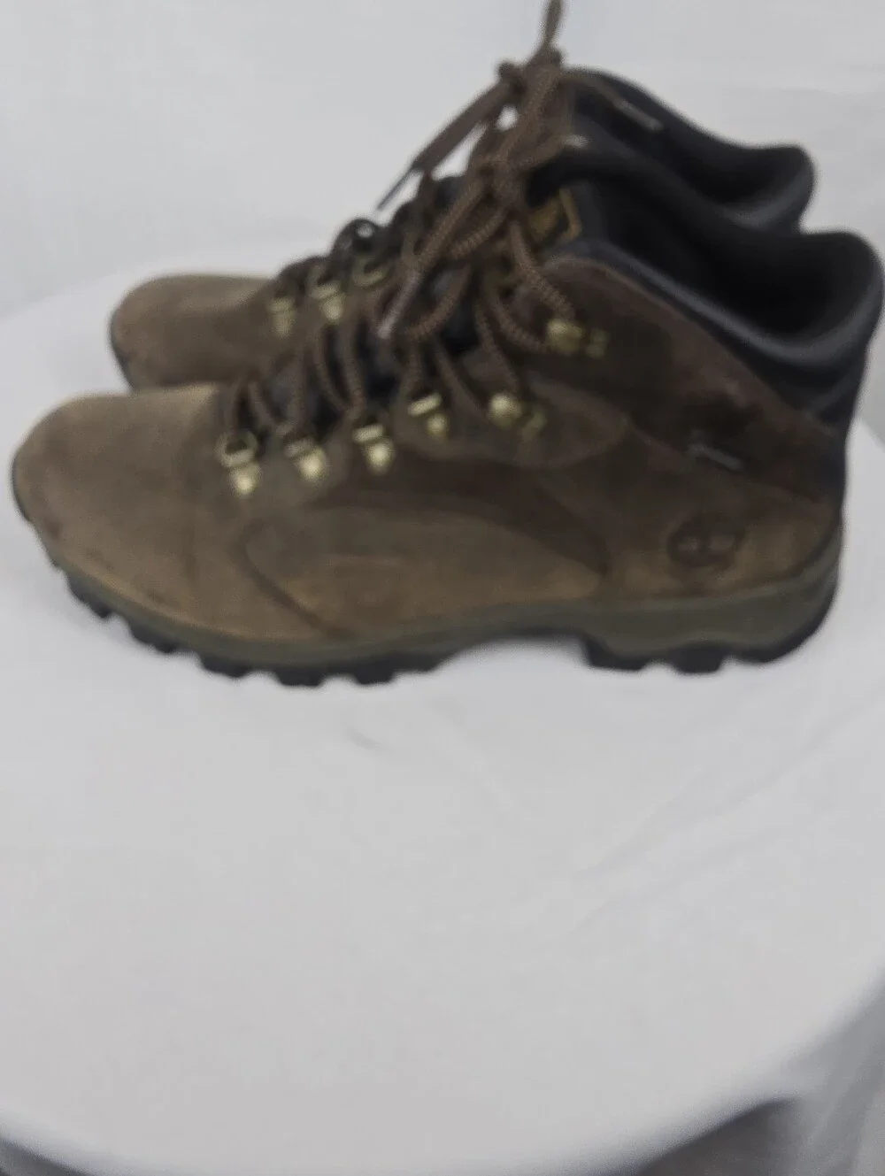 Timberland Brown Leather Lace-Up Men's Hiking Trail Work Boots Sz 10.5W